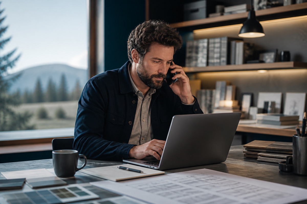Professional working with reliable 4G and 5G connectivity